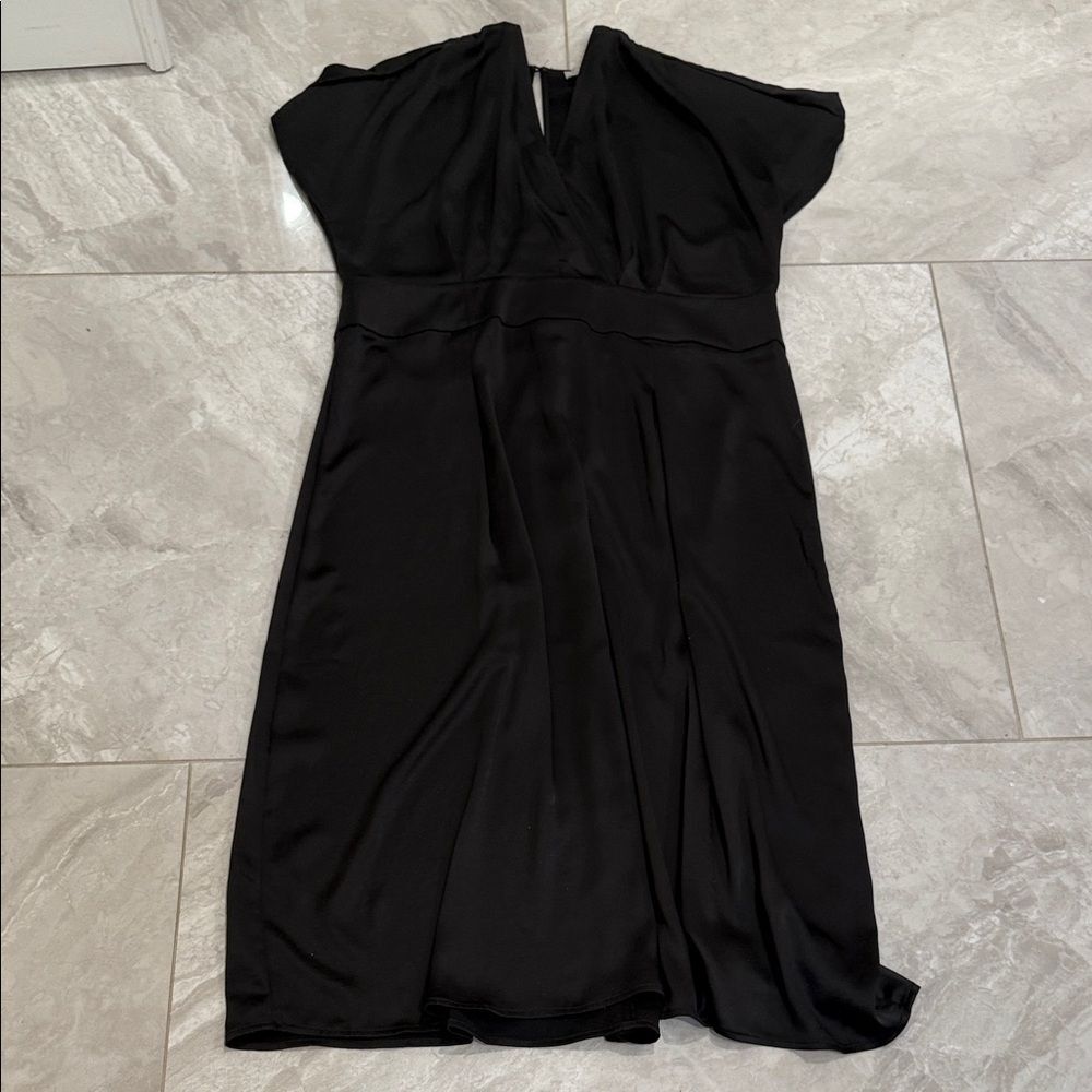 Chelsea 28 Elegant Black Satin Women’s  Dress